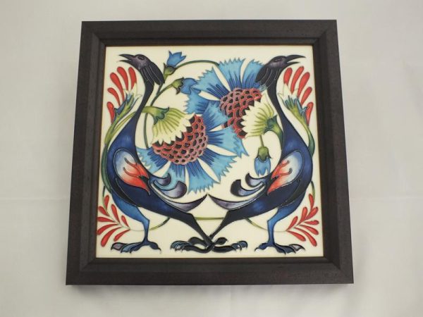 Moorcroft Pottery Tile of Smiles Plaque-0