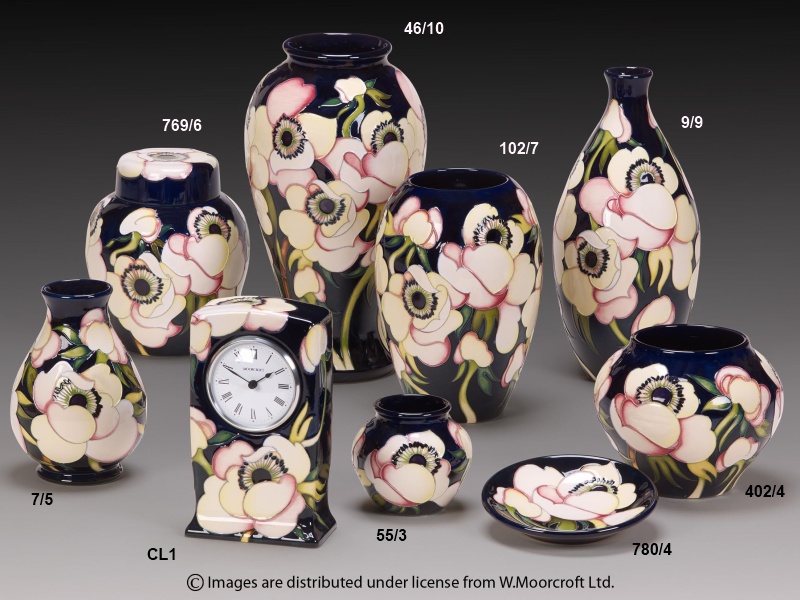 Moorcroft Pottery Anemone Blush 9/9-2190