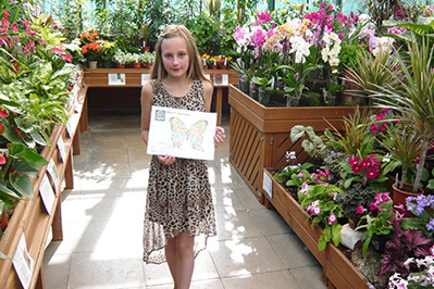 Caitlyn Ella Sidaway with her winning entry