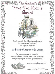 The Finest Tea Room Award