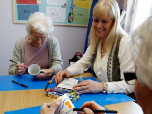 Learning crafts at the Beacon Independent Living Centre
