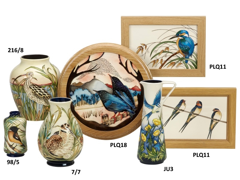 Moorcroft Pottery The Woodcock Nest 7/7-14390