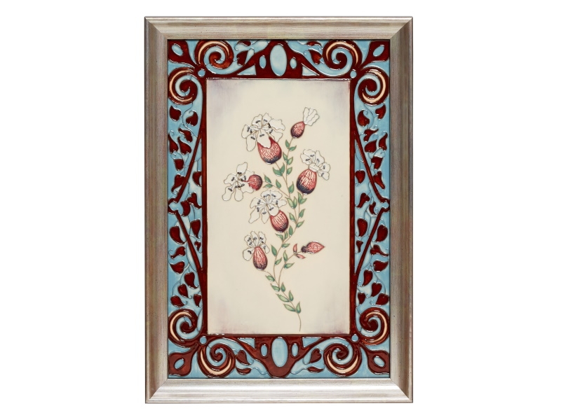 Moorcroft Pottery Sea Campion Plaque PLQ2-0