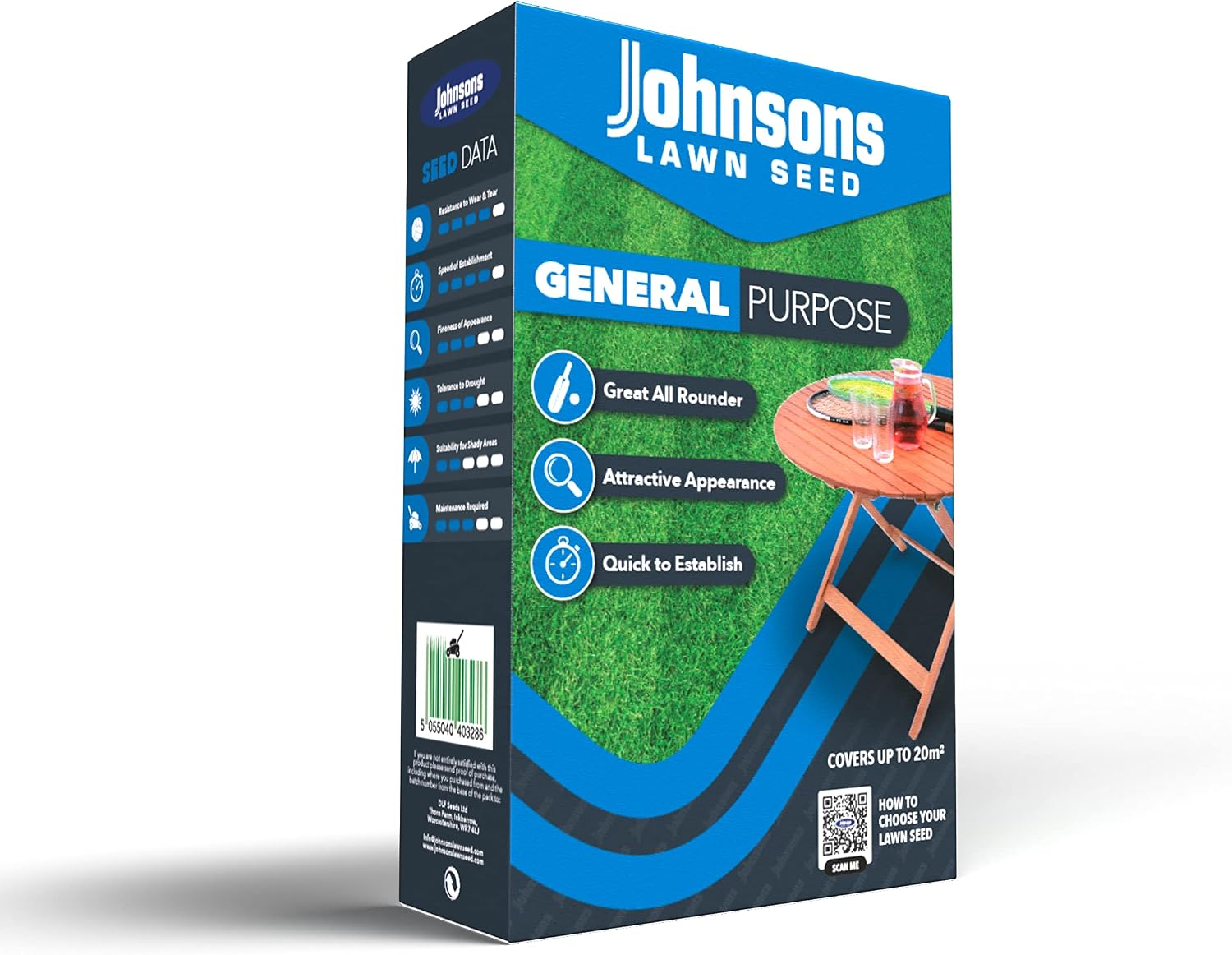 Johnsons Lawn Seed - General Purpose 1.275 Kg