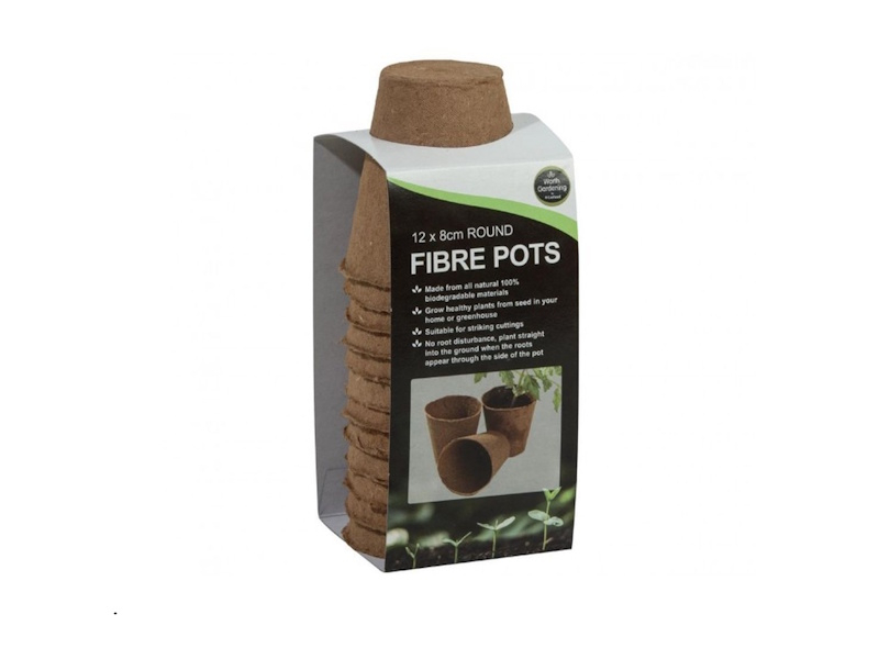 Garland Fibre Pots 12 x 8cm round-0