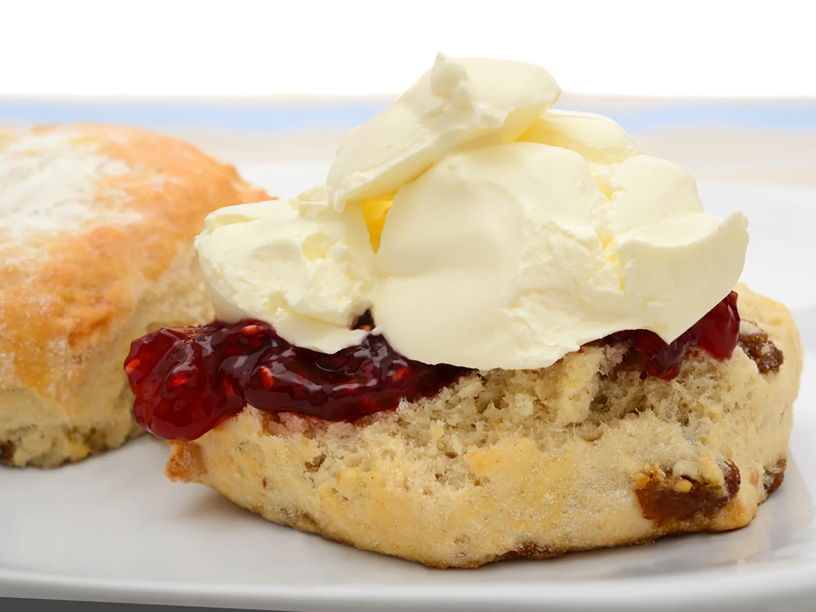 A freshly prepared scone in the Ashwood Tea Room