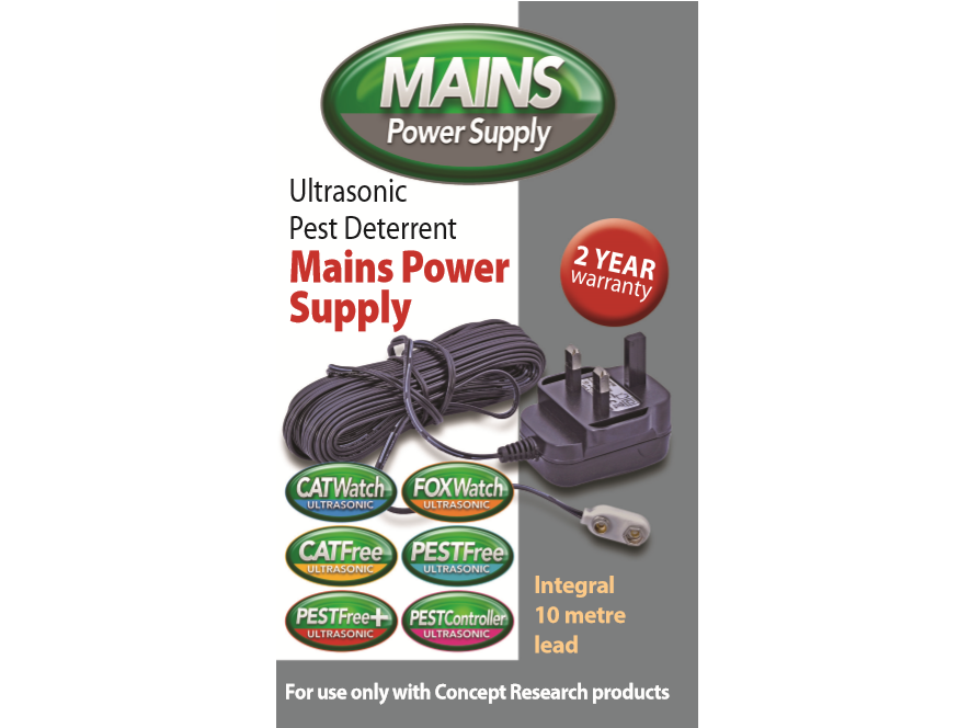 Ultrasonic Pest Deterrent Mains Power Supply